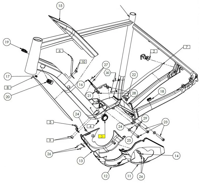 Cube Frame Plug for Bosch Charger Hole-2